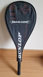 Dunlop squash racket met hoes, Sport en Fitness, Squash, Racket, Gebruikt, Ophalen of Verzenden, Met hoes