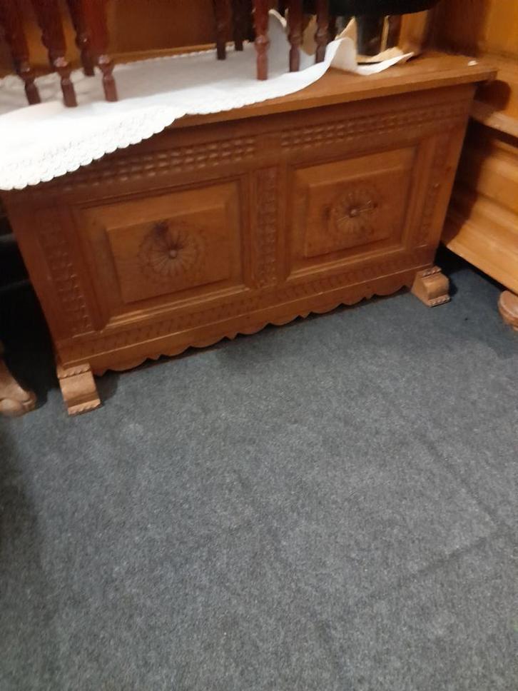 Mooie eiken deken kist, Huis en Inrichting, Woonaccessoires | Kisten, Zo goed als nieuw, Minder dan 50 cm, Ophalen of Verzenden