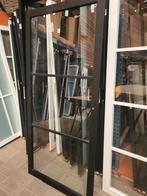 93x201,5cm binnendeur opdek L Staallook zwart SL31, Ophalen, 80 tot 100 cm, ., Glas