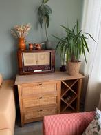 Houten rotan kast, Huis en Inrichting, Kasten | Dressoirs, Ophalen, Gebruikt, 50 tot 75 cm, 100 tot 150 cm