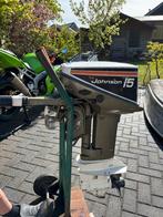 Johnson 15 pk 2-takt buitenboordmotor + tank, Ophalen, Zo goed als nieuw, Benzine, 10 tot 30 pk