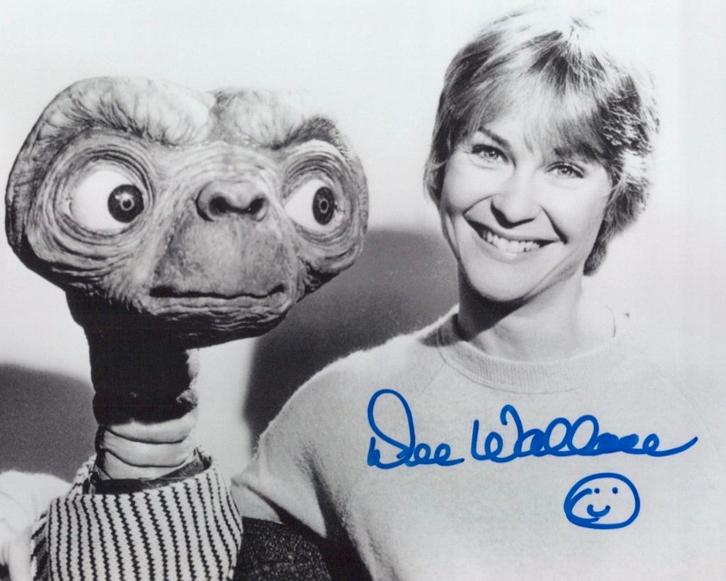 Originele handtekening dee wallace E.T.   COA, Verzamelen, Muziek, Artiesten en Beroemdheden, Zo goed als nieuw, Foto of Kaart