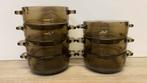 Mooie vintage 7 stuks soepkommen van Arcoroc France, Gebruikt, Ophalen of Verzenden, Glas, Kom(men)
