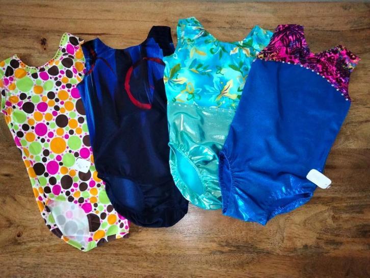 Turnpakjes/turnpakje/turnpak/gympakje maat 146, Sport en Fitness, Turnen, Zo goed als nieuw, Turnpak(je), Kindermaat 146 t/m 176