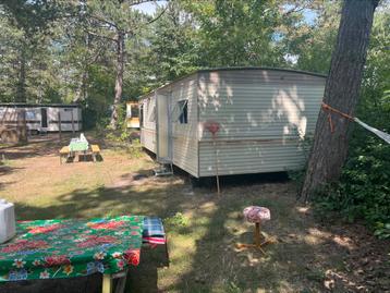 Stacaravan te huur op camping Bakkum in het dennenbos beschikbaar voor biedingen