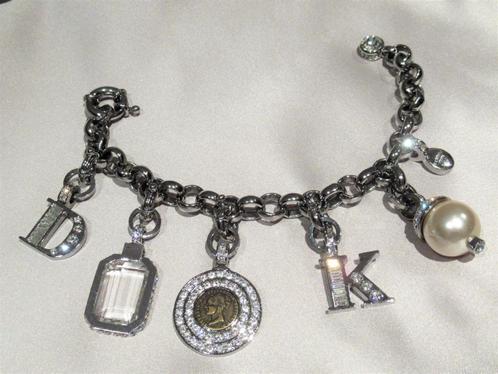 Dyrberg/Kern bedelarmband met kristallen en parel, Sieraden, Tassen en Uiterlijk, Armbanden, Zo goed als nieuw, Overige materialen