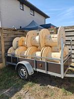 Houten kabel haspel, Ophalen, Zo goed als nieuw