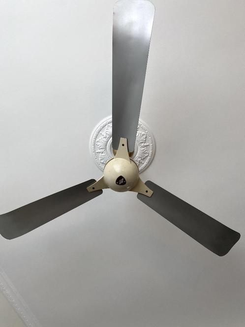 Zware jaren 50/60 Professionele plafond ventilator ITHO Daal, Witgoed en Apparatuur, Ventilatoren, Gebruikt, Plafondventilator