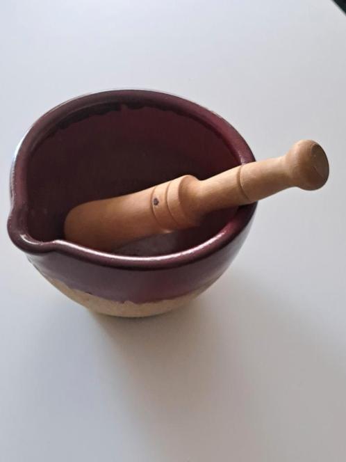Aardewerk Vijzelkom - Rood/Beige - Franse Markt, Huis en Inrichting, Keuken | Servies, Ophalen