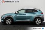 Hyundai KONA EV Premium 64 kWh | Leer | Clima | Navi | Camer, Gebruikt, Zwart, Met garantie (alle), Blauw