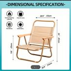 2 Nieuwe Zwarte Kampeerstoeltjes, Caravans en Kamperen, Ophalen of Verzenden, Nieuw