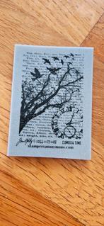 Tim Holtz SA stempel "Time" COM004, Ophalen of Verzenden, Zo goed als nieuw, EZ-mounted stempel