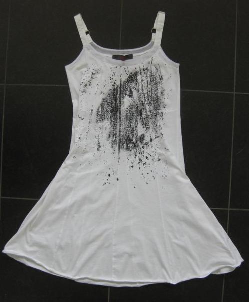 Rimini witte jurk, zomerjurk, mooie details, maat 1, 38, Kleding | Dames, Jurken, Zo goed als nieuw, Maat 38/40 (M), Wit, Ophalen of Verzenden