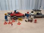 Vintage PLAYMOBIL speedboot met boottrailer achter auto, Gebruikt, Los playmobil, Verzenden