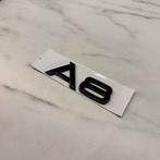 Audi A8 kofferbak embleem glans zwart, Auto diversen, Autostickers, Ophalen of Verzenden