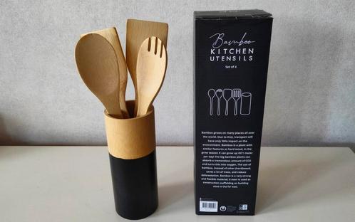 Nieuw SENZA bamboe keukengerei, 5-delige set, Huis en Inrichting, Keuken | Keukenbenodigdheden, Nieuw, Ophalen of Verzenden