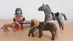 Playmobil ridder met paardjes bij drinkbak vintage, Ophalen of Verzenden, Zo goed als nieuw