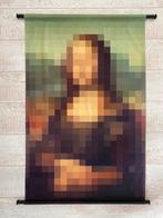 Wanddoek Mona Lisa - pixel art, Huis en Inrichting, Woonaccessoires | Schilderijen, Tekeningen en Foto's, Overige typen, Zo goed als nieuw