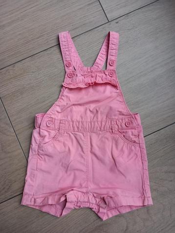 K270 Roze tuinbroekje Babyclub maat 74 beschikbaar voor biedingen