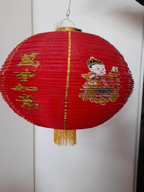 Tuindecoratie:Grote Chineese rijstpapier lampionen-/kap, Tuin en Terras, Tuinwanddecoratie, Gebruikt, Ophalen of Verzenden