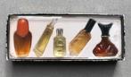 Vintage Parfum set miniatuur - De Luxe Miniatures / Parfums, Ophalen of Verzenden, Nieuw, Miniatuur, Gevuld