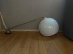 Witte Bollamp met Verstelbare Stang, Huis en Inrichting, Ophalen, Gebruikt, Kunststof, Minder dan 100 cm