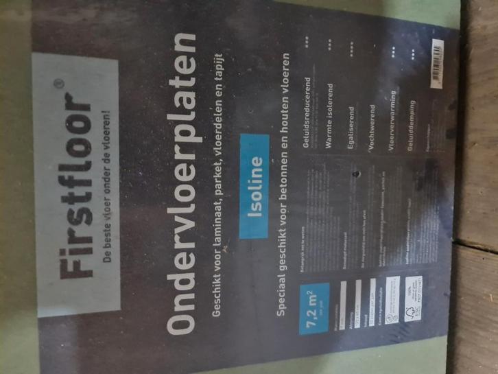 firstfloor ondervloerplaten, Doe-het-zelf en Verbouw, Vloerdelen en Plavuizen, Gebruikt, Laminaat, Overige materialen, 50 tot 150 cm