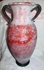Mooie decoratieve dik- glazen vaas in antiek-look, Ophalen of Verzenden, Huis en Inrichting