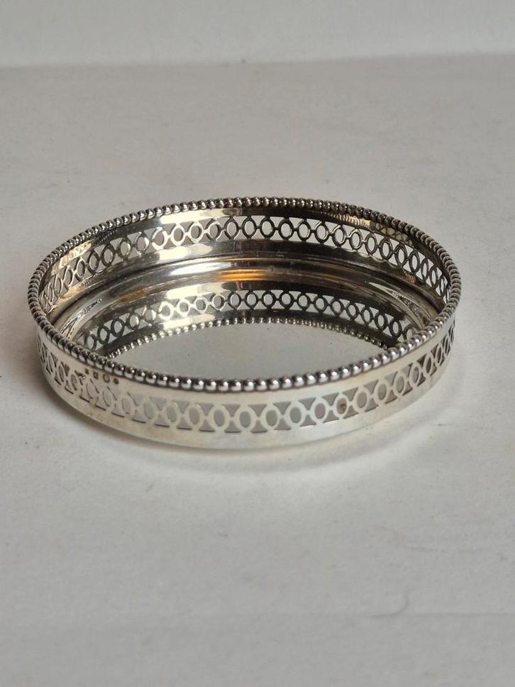 Flessenbak zilver 1e gehalte uit 1956 (Verkocht), Antiek en Kunst, Antiek | Goud en Zilver, Zilver, Ophalen of Verzenden