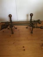 Antiek koperen haardstel, Huis en Inrichting, Haarden, Ophalen, Gebruikt, Vrijstaande haard, Overige soorten