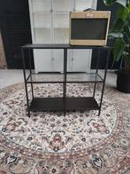 Open wandkast zwart metaal, Huis en Inrichting, Kasten | Wandmeubels, Ophalen, Met plank(en), Zo goed als nieuw, Minder dan 100 cm