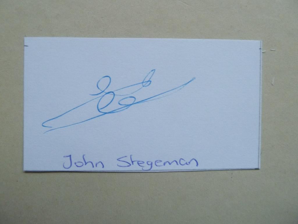 Handtekening. John.Stegeman. Vitesse, Ophalen of Verzenden, Zo goed als nieuw, Overige binnenlandse clubs, Overige typen
