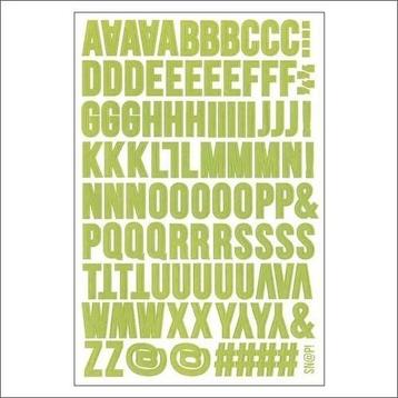 Simple Stories Snap Studio Alpha Stickers Green #7038/3 beschikbaar voor biedingen