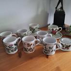 Portmeiron Botanic Garden 6 mokken 2 kopjes 1 eierdop, Ophalen of Verzenden