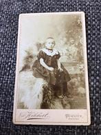 CDV, Meisje, D. Hekkert, Deventer, Carte de Visite, Verzamelen, Foto's en Prenten, Ophalen of Verzenden, Voor 1940, Gebruikt, Foto