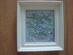 Schilderijtje klein schilderij bloemen, Minder dan 50 cm, Ophalen of Verzenden, Zo goed als nieuw, Schilderij