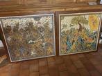 Balinese kamasan schilderijen, Antiek en Kunst, Kunst | Niet-Westerse kunst, Ophalen of Verzenden