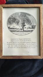 Antieke kopergravure Amstelveen brand 1792 - Brouwer, Ophalen of Verzenden
