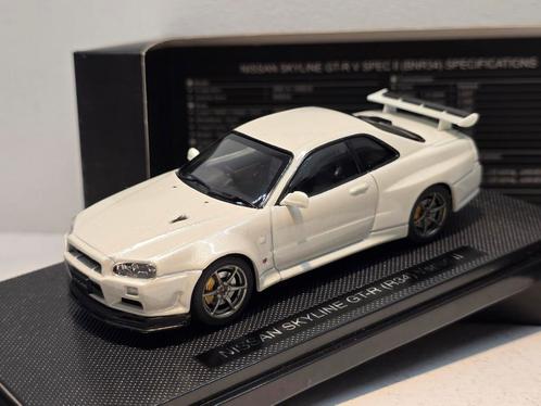 Nissan Skyline GT-R R34 V-Spec - 1:43 Ebbro, Hobby en Vrije tijd, Modelauto's | 1:43, Nieuw, Auto, Ophalen of Verzenden