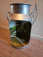 Vintage Melkbus Lamp met Jachttafereel 55 cm hoog, Ophalen of Verzenden