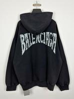 Balenciaga Hand-Drawn Hoodie Faded Black Zwart Maat S & M, Kleding | Heren, Truien en Vesten, Maat 48/50 (M), Zwart, Nieuw, Ophalen of Verzenden