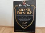 Prachtig vintage Hertog Jan Grand Prestige bord (30x20), Ophalen of Verzenden, Zo goed als nieuw, Reclamebord, Plaat of Schild