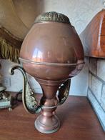 Een Regency koperen en messing thee-urn, bolvormig, Ophalen of Verzenden