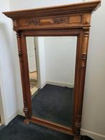 Mooie antieke spiegel met houten frame - 165cm hoog!, Antiek en Kunst, Antiek | Spiegels, Ophalen, Vierkant, 50 tot 100 cm, 150 tot 200 cm