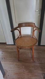 Thonet Bureau Stoel Jaren 20 - Open Armleuning, Ophalen, Riet of Rotan, Gebruikt, Bruin