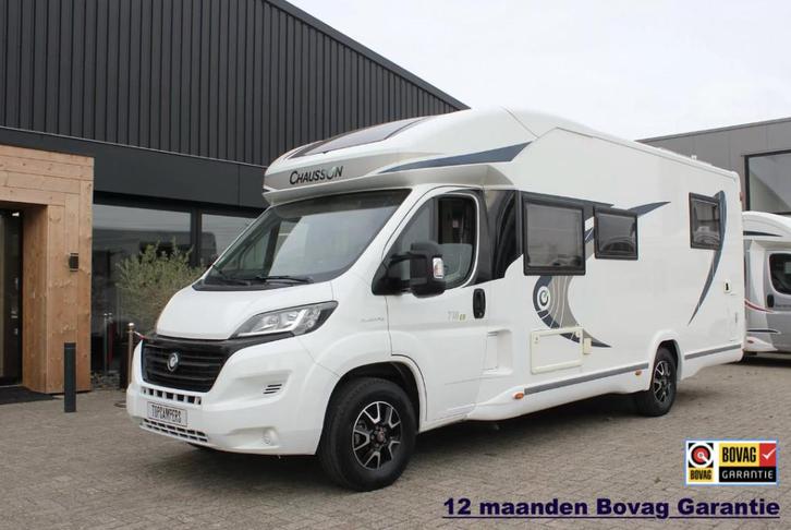 Chausson Welcome 718EB (Queensbed + Hefbed, 36000KM), Caravans en Kamperen, Campers, Bedrijf, tot en met 4, Half-integraal, Chausson
