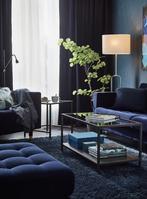 IKEA UPPVIND Floor Lamp – Nickel Plated & White Shade, Ophalen of Verzenden, Zo goed als nieuw, 100 tot 150 cm