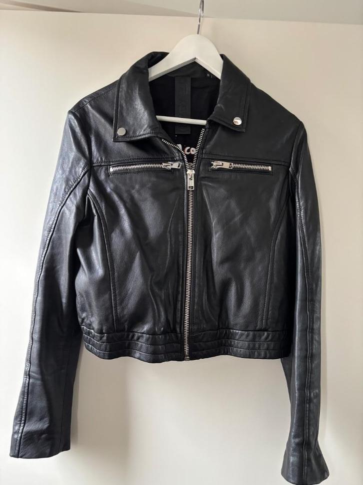 Gipsy by Mauritius leren biker  bomberjack / jas XL zwart, Kleding | Dames, Jasjes, Kostuums en Pakken, Zo goed als nieuw, Jasje