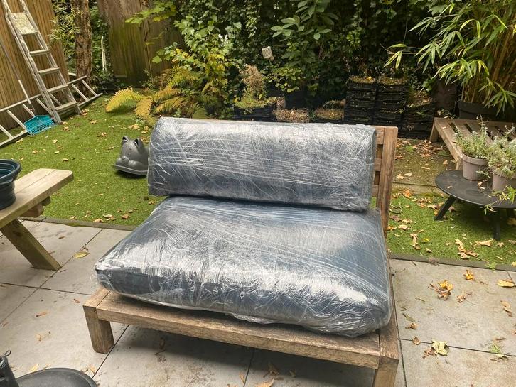 Mooie, zwarte pallet kussens (2 setjes), Tuin en Terras, Tuinmeubel-accessoires, Zo goed als nieuw, Ophalen of Verzenden