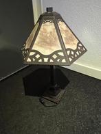 Tafellamp met gravures Breda, Ophalen, 50 tot 75 cm, Zo goed als nieuw, Glas